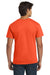 Hanes 5250 Mens Authentic Short Sleeve Crewneck T-Shirt Orange Model Back
