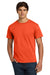 Hanes 5250 Mens Authentic Short Sleeve Crewneck T-Shirt Orange Model Front