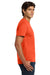 Hanes 5250 Mens Authentic Short Sleeve Crewneck T-Shirt Orange Model Side