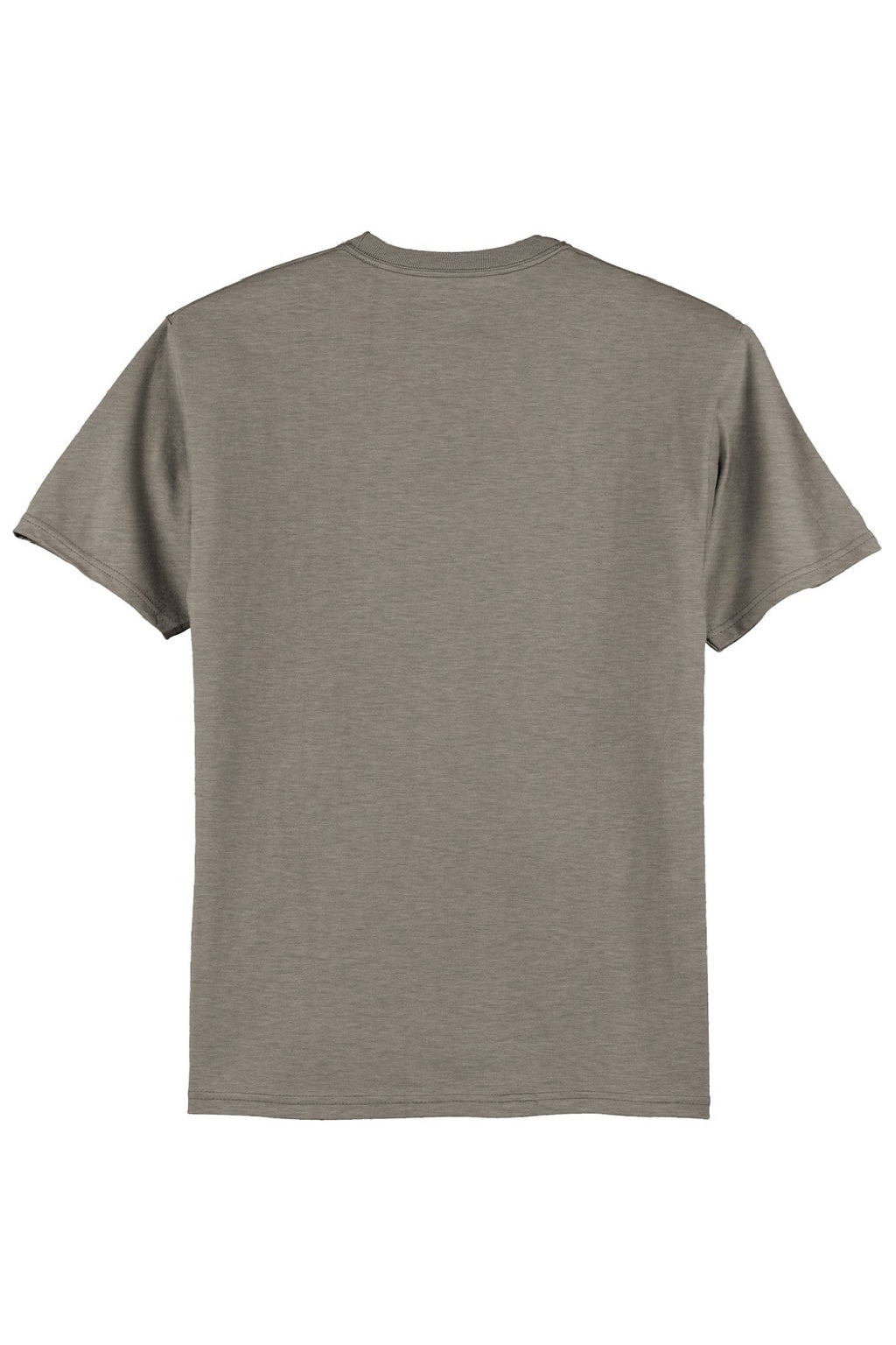 Hanes 5250 Mens Authentic Short Sleeve Crewneck T-Shirt Oxford Grey Flat Back