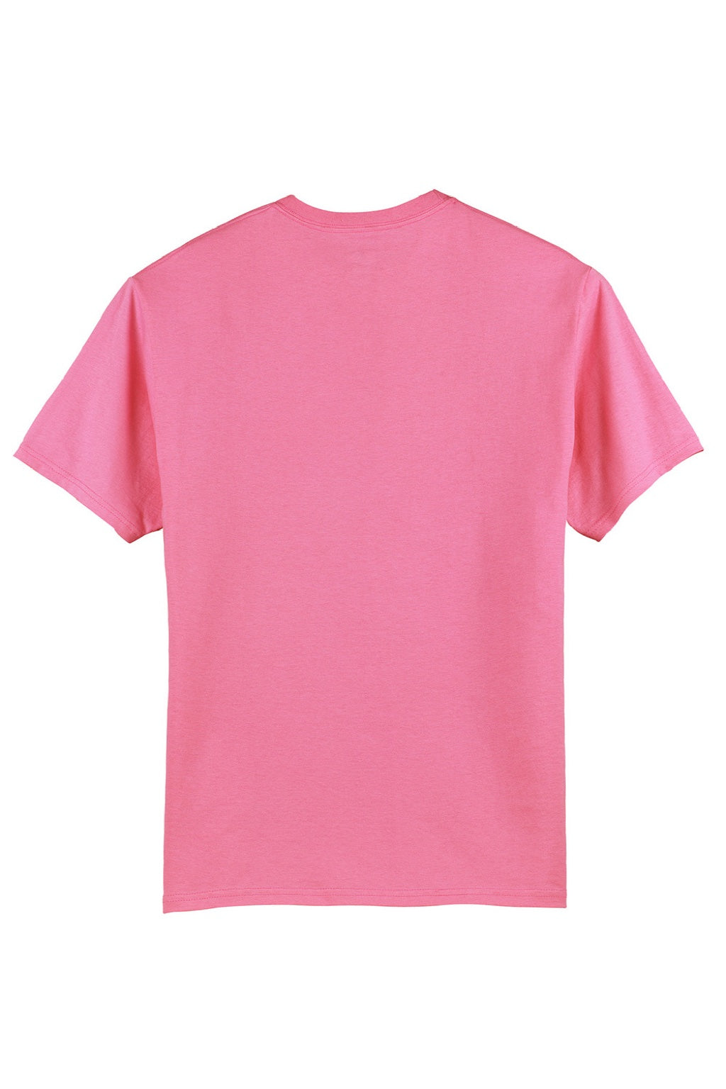 Hanes 5250 Mens Authentic Short Sleeve Crewneck T-Shirt Pink Flat Back