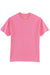 Hanes 5250 Mens Authentic Short Sleeve Crewneck T-Shirt Pink Flat Front