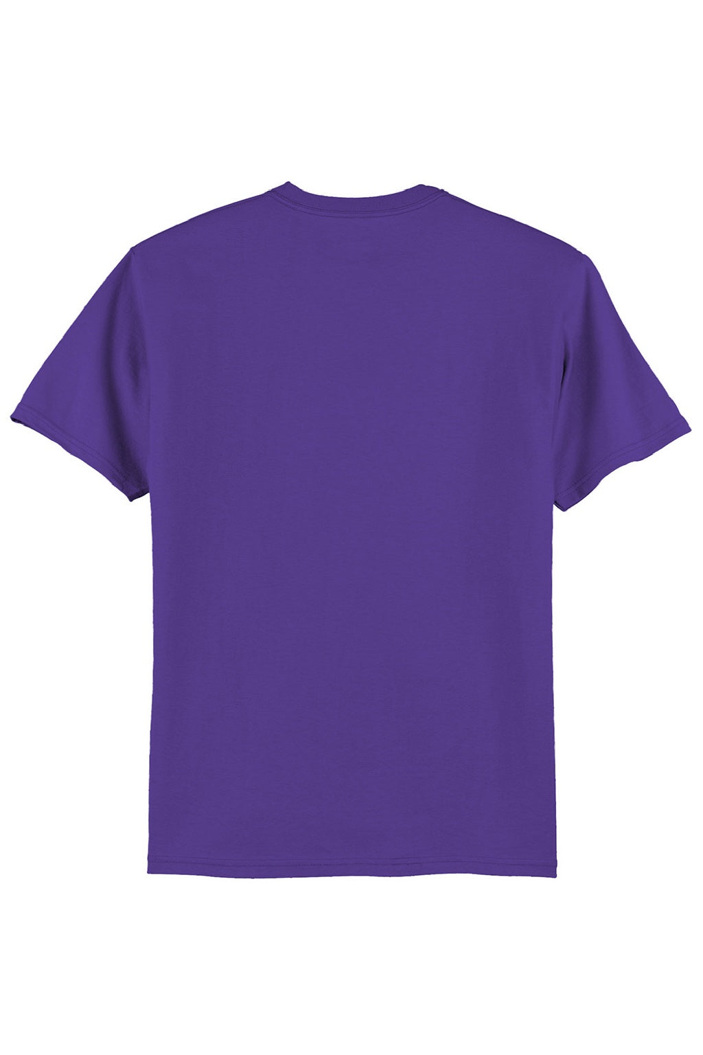 Hanes 5250 Mens Authentic Short Sleeve Crewneck T-Shirt Purple Flat Back