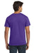 Hanes 5250 Mens Authentic Short Sleeve Crewneck T-Shirt Purple Model Back
