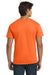 Hanes 5250 Mens Authentic Short Sleeve Crewneck T-Shirt Safety Orange Model Back