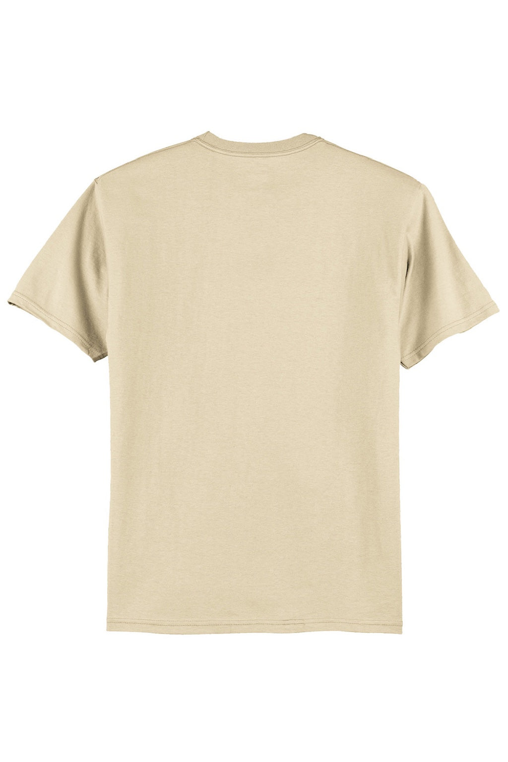 Hanes 5250 Mens Authentic Short Sleeve Crewneck T-Shirt Sand Flat Back