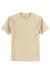 Hanes 5250 Mens Authentic Short Sleeve Crewneck T-Shirt Sand Flat Front