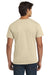 Hanes 5250 Mens Authentic Short Sleeve Crewneck T-Shirt Sand Model Back