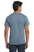 Hanes 5250 Mens Authentic Short Sleeve Crewneck T-Shirt Stonewashed Blue Model Back