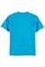 Hanes 5250 Mens Authentic Short Sleeve Crewneck T-Shirt Teal Blue Flat Back