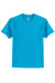 Hanes 5250 Mens Authentic Short Sleeve Crewneck T-Shirt Teal Blue Flat Front