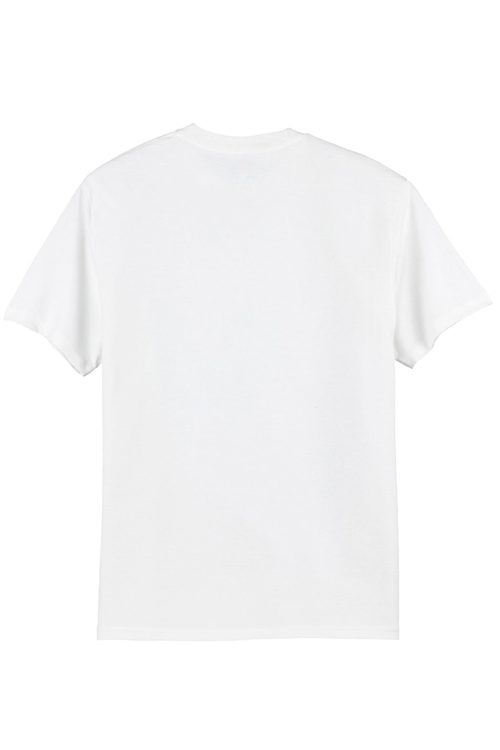 Hanes 5250 Mens Authentic Short Sleeve Crewneck T-Shirt White Flat Back