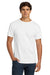 Hanes 5250 Mens Authentic Short Sleeve Crewneck T-Shirt White Model Front