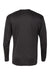 Badger 4004 Mens Ultimate SoftLock Moisture Wicking Long Sleeve Crewneck T-Shirt Black Flat Back