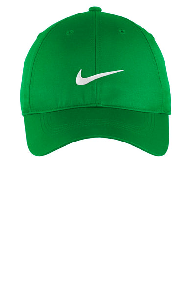 Nike Hats 548533 Mens Dri-Fit Moisture Wicking Adjustable Hat Lucky Green Flat Front