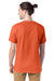 Hanes 5280 Mens Essential-T Short Sleeve Crewneck T-Shirt Texas Orange Model Back