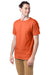 Hanes 5280 Mens Essential-T Short Sleeve Crewneck T-Shirt Texas Orange Model 3Q