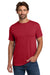 Hanes 5280 Mens Essential-T Short Sleeve Crewneck T-Shirt Deep Red Model Front