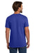 Hanes 5280 Mens Essential-T Short Sleeve Crewneck T-Shirt Deep Royal Blue Model Back