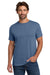Hanes 5280 Mens Essential-T Short Sleeve Crewneck T-Shirt Denim Blue Model Front