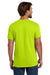 Hanes 5280 Mens Essential-T Short Sleeve Crewneck T-Shirt Safety Green Model Back