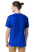 Hanes 5280 Mens Essential-T Short Sleeve Crewneck T-Shirt Athletic Royal Blue Model Back