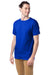 Hanes 5280 Mens Essential-T Short Sleeve Crewneck T-Shirt Athletic Royal Blue Model 3Q