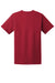 Hanes 5280 Mens Essential-T Short Sleeve Crewneck T-Shirt Deep Red Flat Back