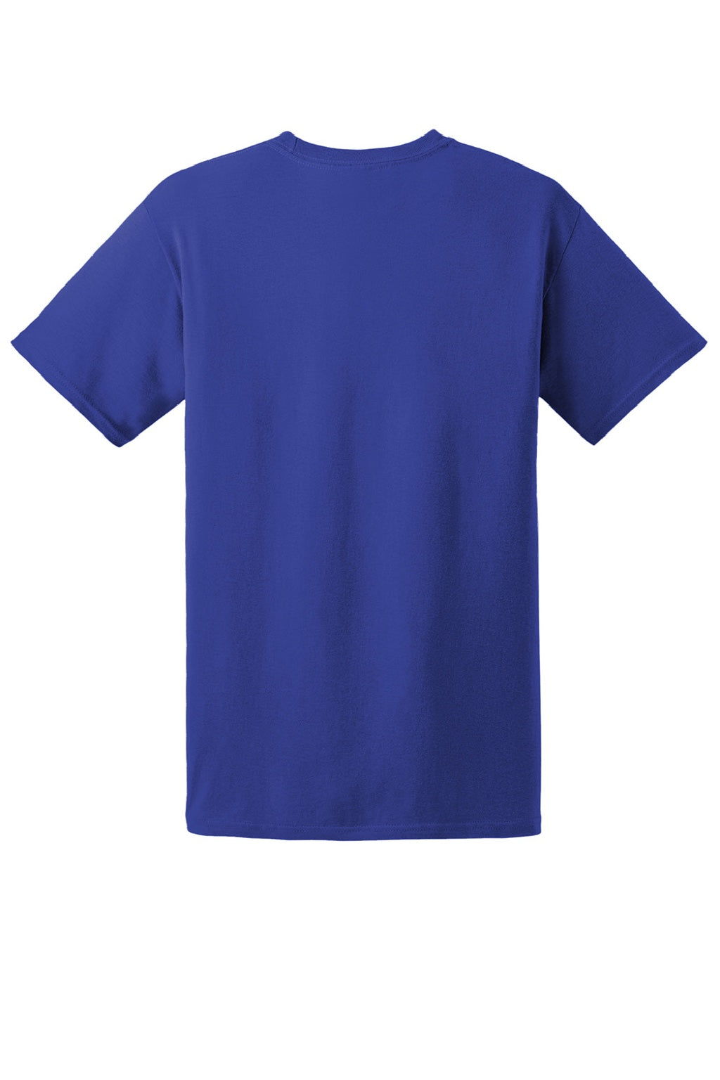 Hanes 5280 Mens Essential-T Short Sleeve Crewneck T-Shirt Deep Royal Blue Flat Back