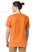 Hanes 5280 Mens Essential-T Short Sleeve Crewneck T-Shirt Tennessee Orange Model Back
