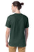 Hanes 5280 Mens Essential-T Short Sleeve Crewneck T-Shirt Athletic Dark Green Model Back