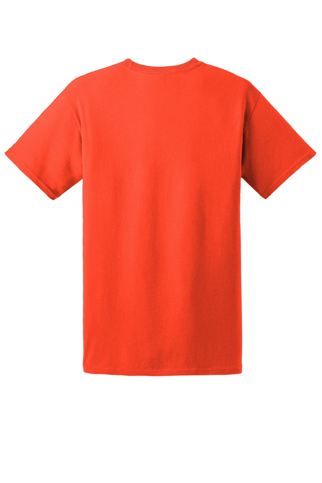 Hanes 5280 Mens Essential-T Short Sleeve Crewneck T-Shirt Orange Flat Back