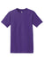 Hanes 5280 Mens Essential-T Short Sleeve Crewneck T-Shirt Purple Flat Front