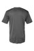 Badger 4020 Mens Ultimate SoftLock Moisture Wicking Short Sleeve Crewneck T-Shirt Graphite Grey Flat Back