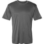 Badger Mens Ultimate SoftLock Moisture Wicking Short Sleeve Crewneck T-Shirt - Graphite Grey - NEW