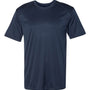 Badger Mens Ultimate SoftLock Moisture Wicking Short Sleeve Crewneck T-Shirt - Navy Blue - NEW