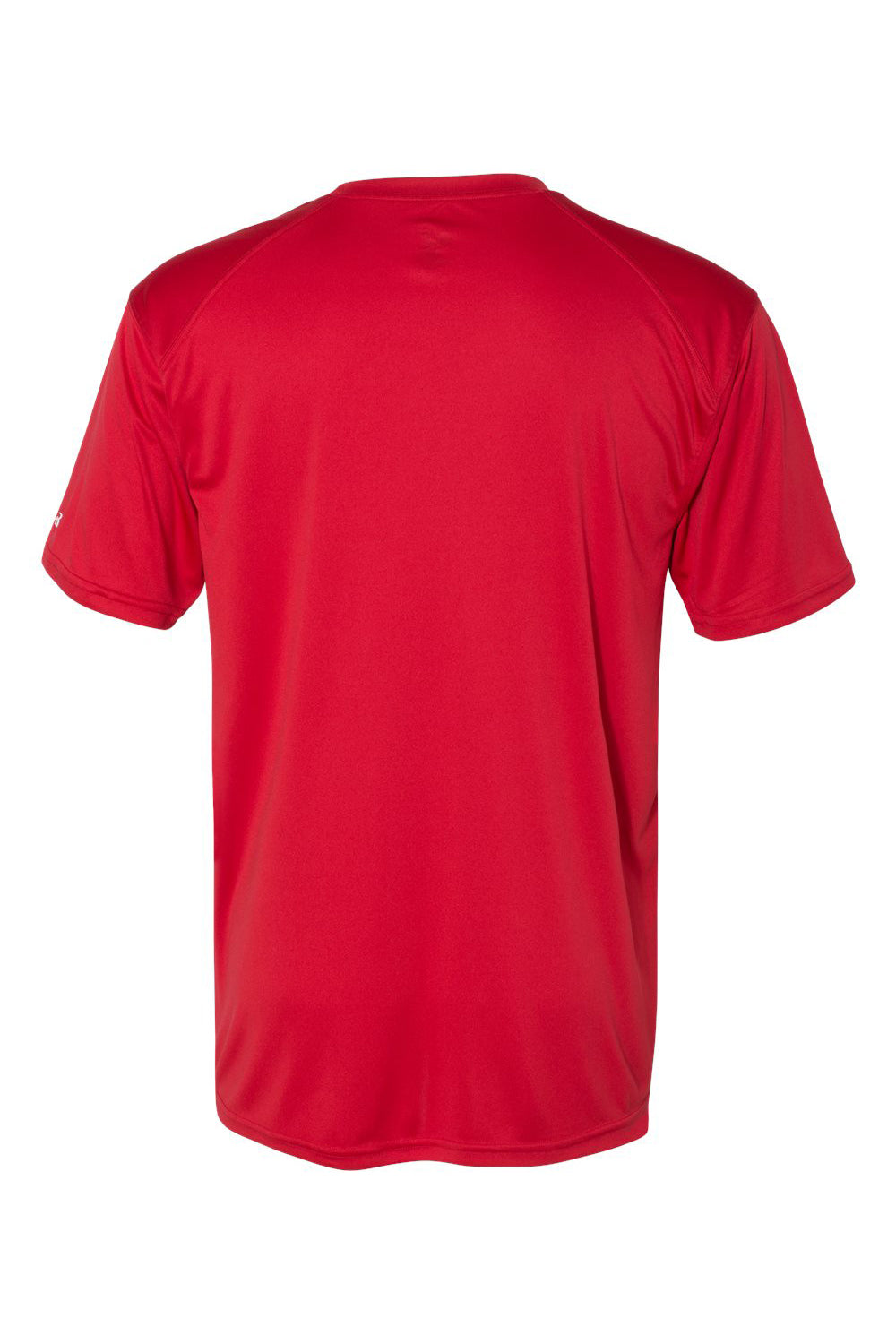 Badger 4020 Mens Ultimate SoftLock Moisture Wicking Short Sleeve Crewneck T-Shirt Red Flat Back