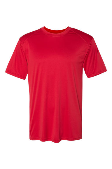 Badger 4020 Mens Ultimate SoftLock Moisture Wicking Short Sleeve Crewneck T-Shirt Red Flat Front