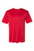 Badger 4020 Mens Ultimate SoftLock Moisture Wicking Short Sleeve Crewneck T-Shirt Red Flat Front