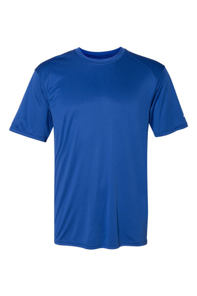 Badger 4020 Mens Ultimate SoftLock Moisture Wicking Short Sleeve Crewneck T-Shirt Royal Blue Flat Front