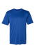 Badger 4020 Mens Ultimate SoftLock Moisture Wicking Short Sleeve Crewneck T-Shirt Royal Blue Flat Front
