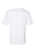 Badger 4020 Mens Ultimate SoftLock Moisture Wicking Short Sleeve Crewneck T-Shirt White Flat Back
