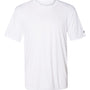 Badger Mens Ultimate SoftLock Moisture Wicking Short Sleeve Crewneck T-Shirt - White - NEW