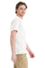 Hanes 5290P Mens Essential Short Sleeve Crewneck T-Shirt w/ Pocket White Model Side