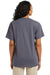 Hanes 5290P Mens Essential Short Sleeve Crewneck T-Shirt w/ Pocket Heather Charcoal Grey Model Back