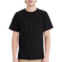 Hanes Mens Essential Short Sleeve Crewneck T-Shirt w/ Pocket - Black - NEW