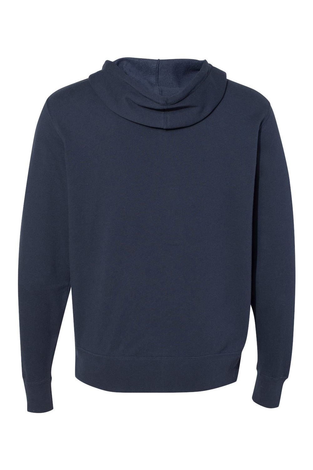 Independent Trading Co. AFX90UNZ Mens Full Zip Hooded Sweatshirt Hoodie Slate Blue Flat Back