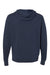 Independent Trading Co. AFX90UNZ Mens Full Zip Hooded Sweatshirt Hoodie Slate Blue Flat Back