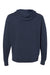 Independent Trading Company AFX90UNZ Mens Full Zip Hooded Sweatshirt Hoodie w/ Pockets Slate Blue Flat Back