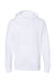 Independent Trading Co. SS4500 Mens Hooded Sweatshirt Hoodie White Flat Front